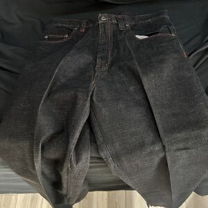 Men's Black Jeans-evolution 1972 denim extra baggy jeans-size 34x32–#577